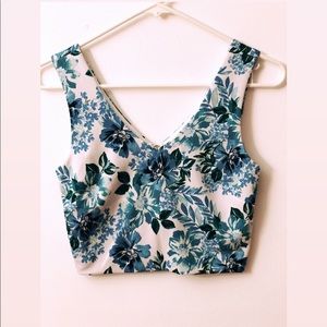 Floral crop Top